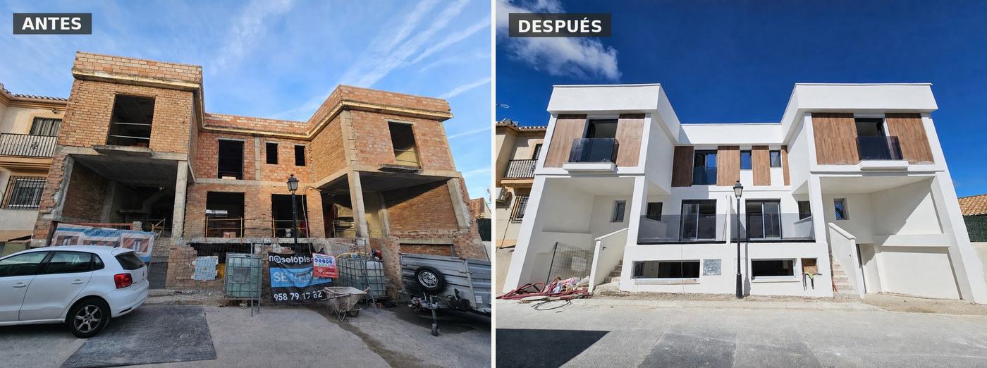 Terminación de dos viviendas en Las Gabias (Granada)